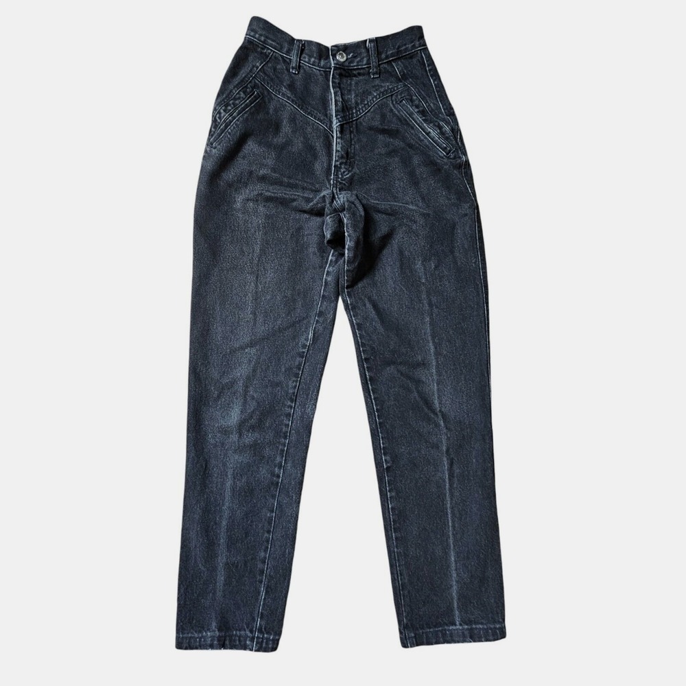 Wrangler Silverlake Bareback Jeans Womens Black Denim NA767DB Size 3/4 X 36